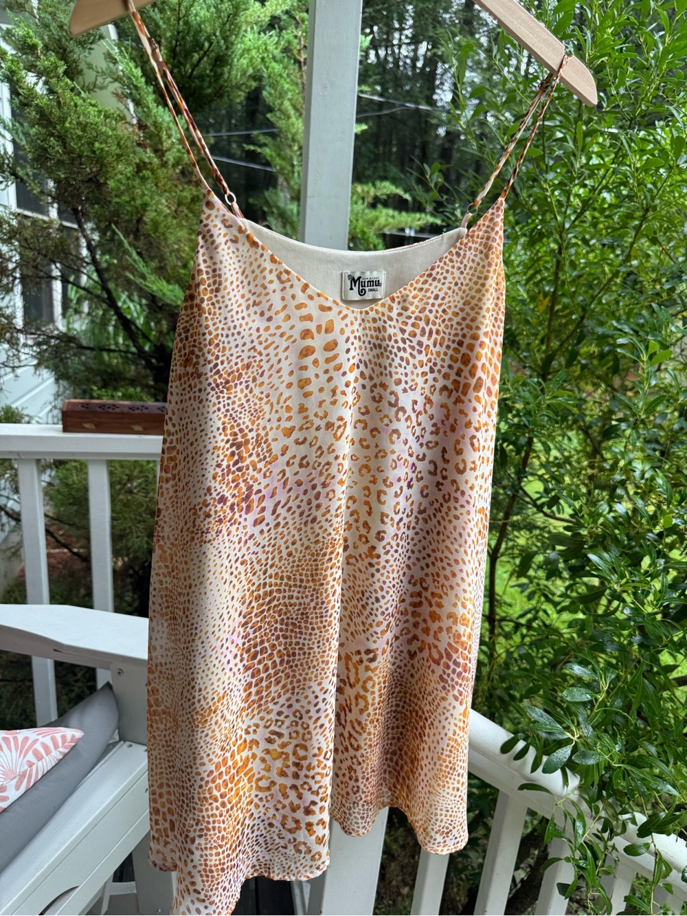 Show Me Your Mumu Cream & Gold Animal Print Mini Dress